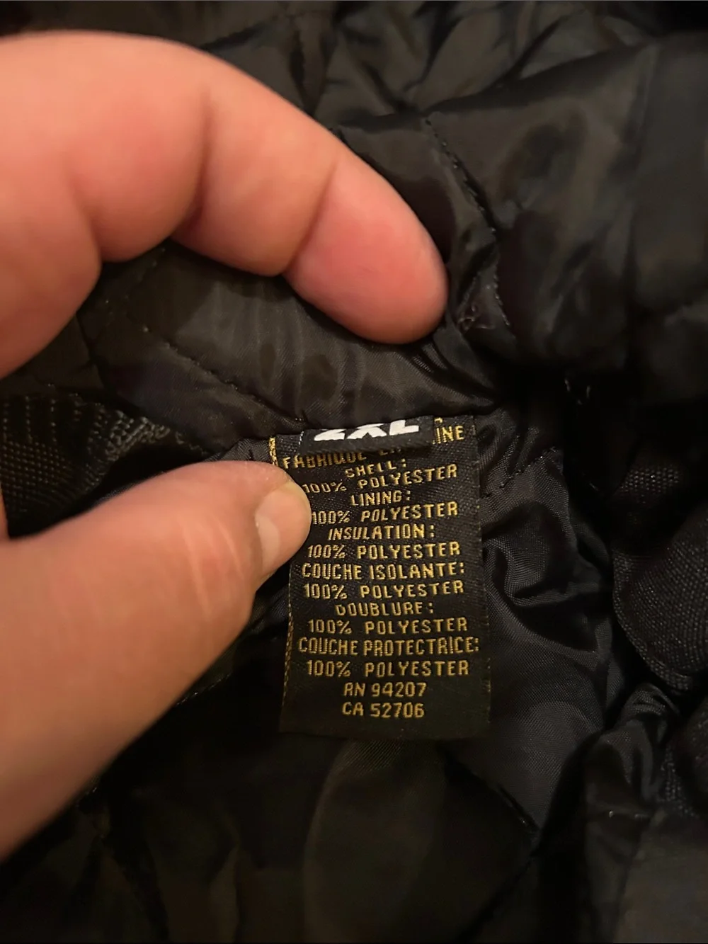 Caterpillar Men's Hooded Puffer Jacket in Black